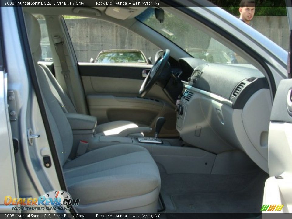 2008 Hyundai Sonata GLS Silver Blue / Gray Photo #24