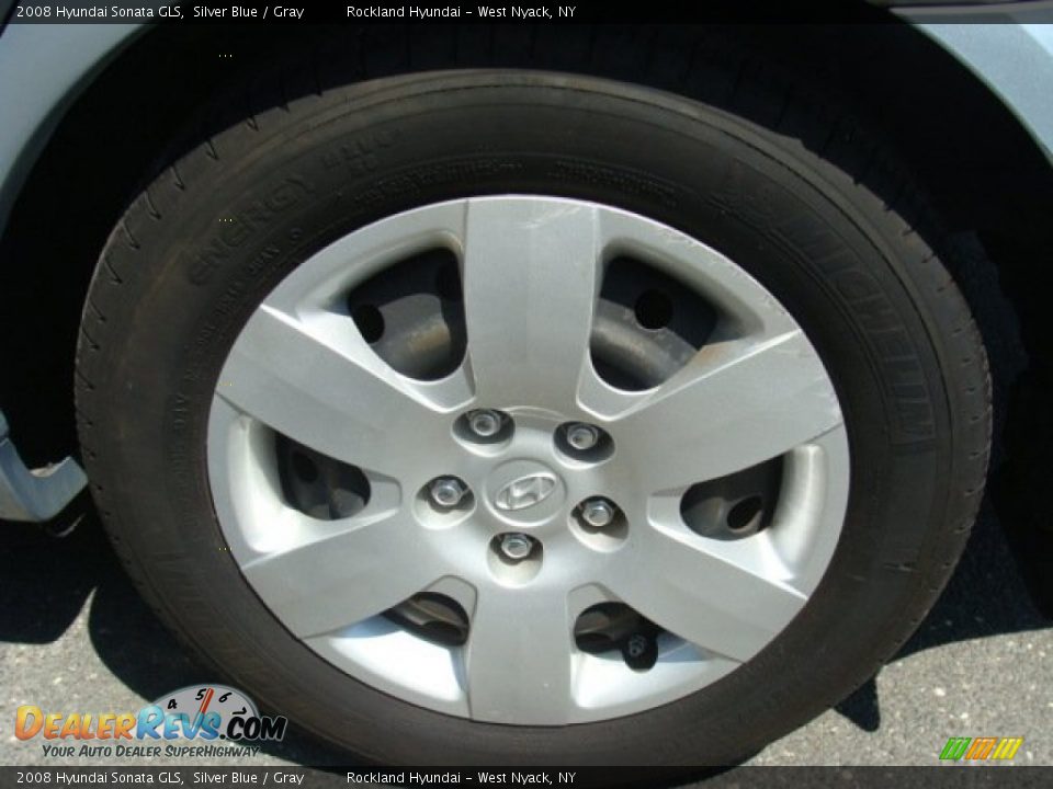 2008 Hyundai Sonata GLS Silver Blue / Gray Photo #25