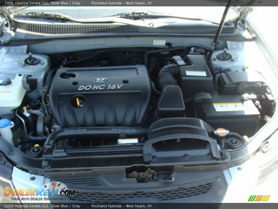 2008 Hyundai Sonata GLS Silver Blue / Gray Photo #27