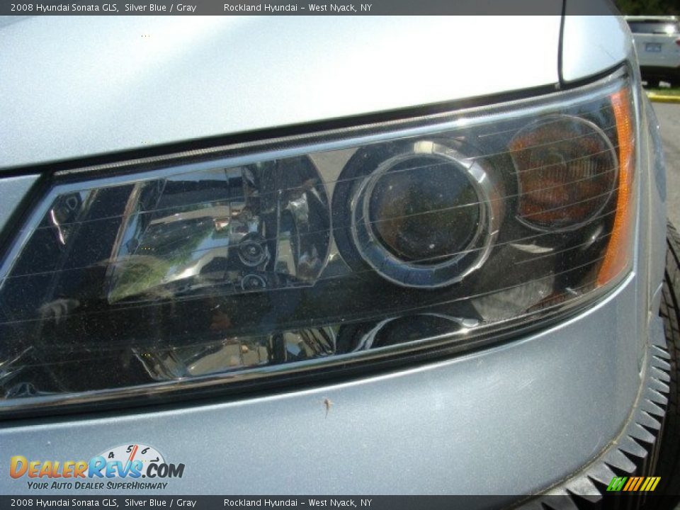2008 Hyundai Sonata GLS Silver Blue / Gray Photo #28