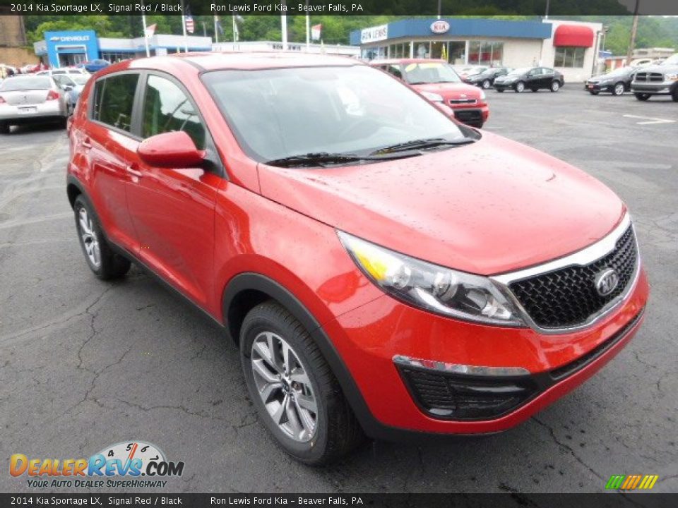 2014 Kia Sportage LX Signal Red / Black Photo #2