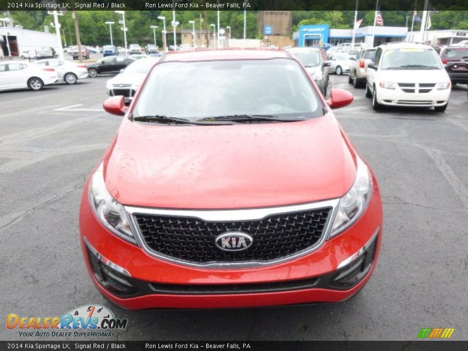 2014 Kia Sportage LX Signal Red / Black Photo #3