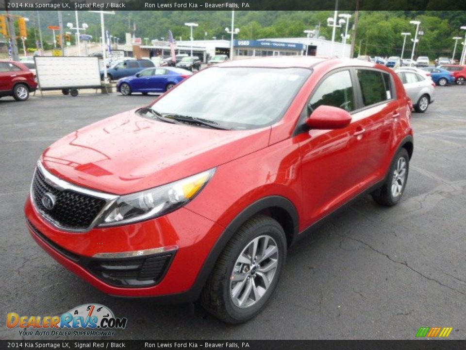 2014 Kia Sportage LX Signal Red / Black Photo #4