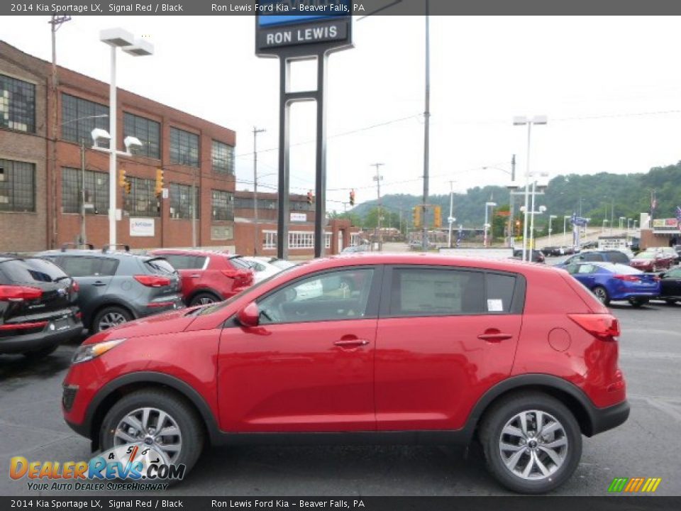 2014 Kia Sportage LX Signal Red / Black Photo #5