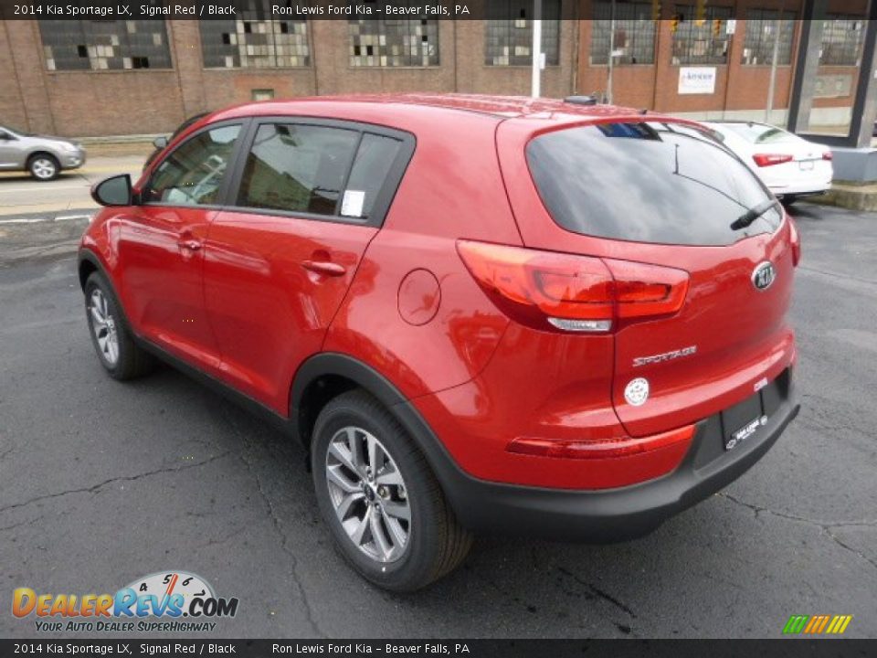 2014 Kia Sportage LX Signal Red / Black Photo #6