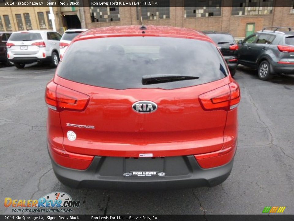 2014 Kia Sportage LX Signal Red / Black Photo #7