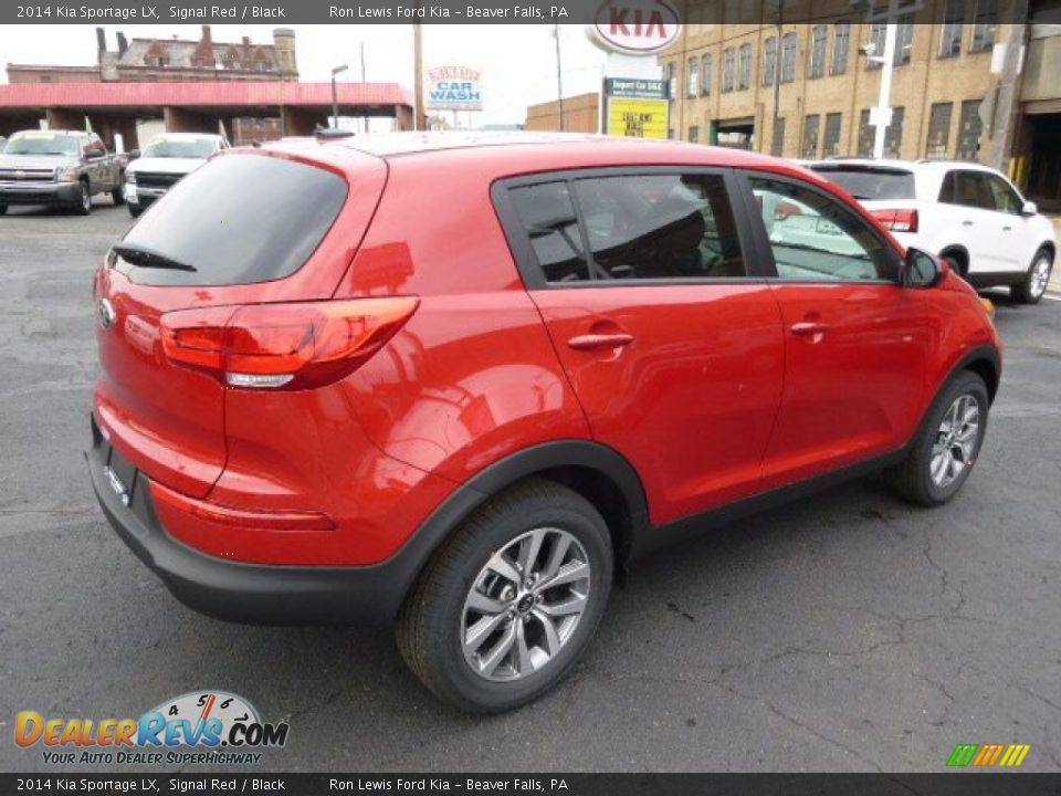 2014 Kia Sportage LX Signal Red / Black Photo #8