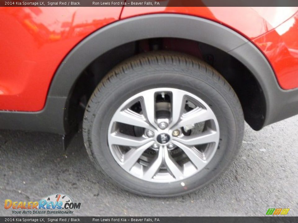 2014 Kia Sportage LX Signal Red / Black Photo #9