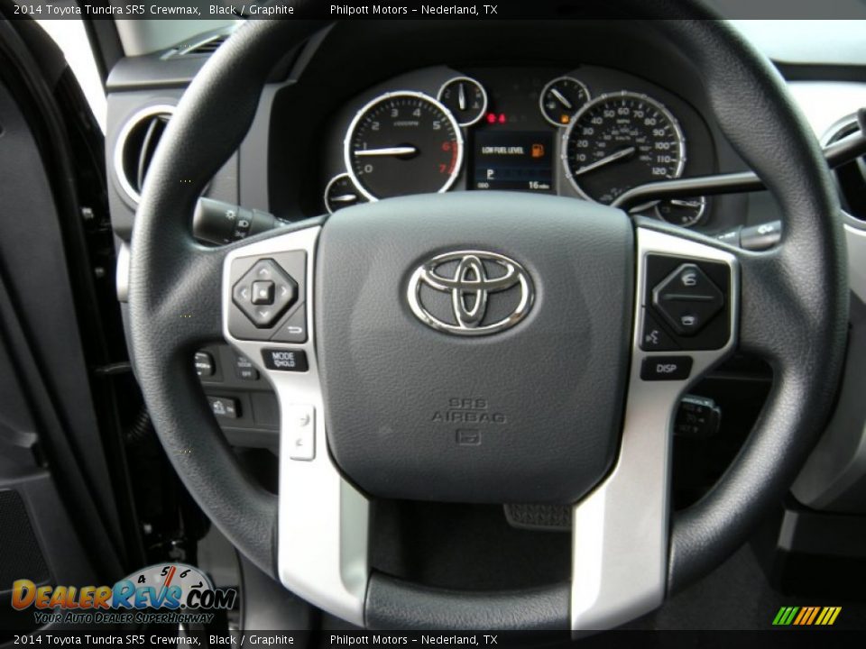 2014 Toyota Tundra SR5 Crewmax Black / Graphite Photo #28