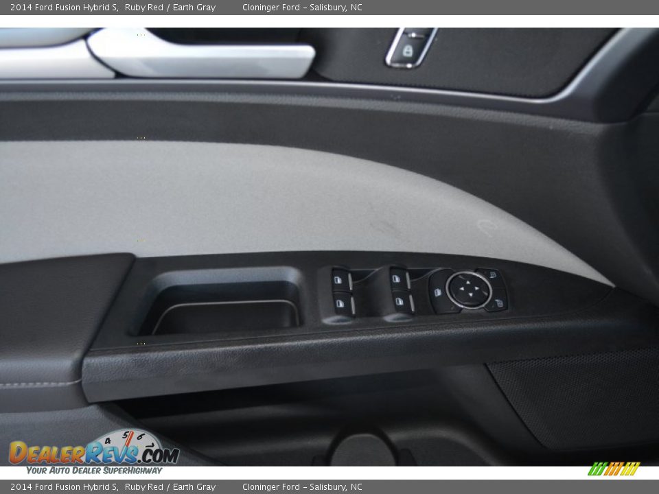 2014 Ford Fusion Hybrid S Ruby Red / Earth Gray Photo #5