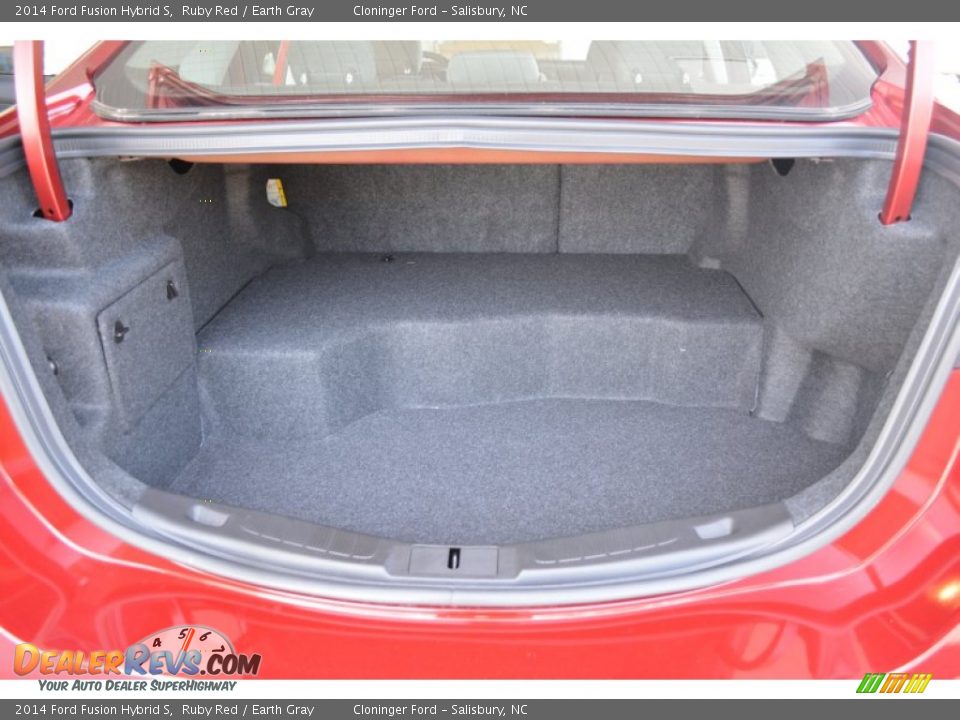 2014 Ford Fusion Hybrid S Ruby Red / Earth Gray Photo #9