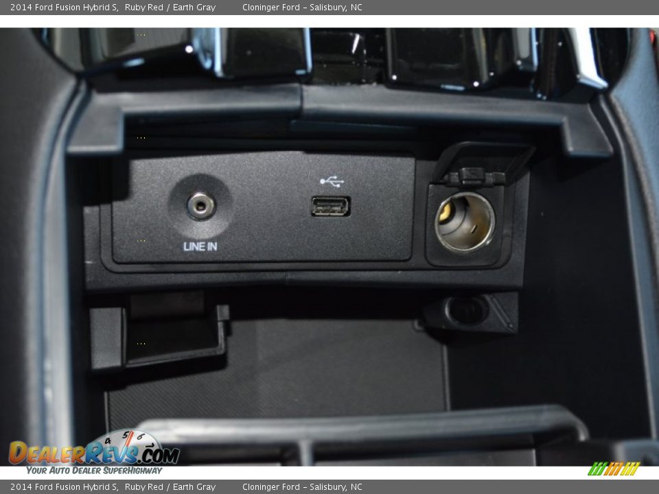 2014 Ford Fusion Hybrid S Ruby Red / Earth Gray Photo #13