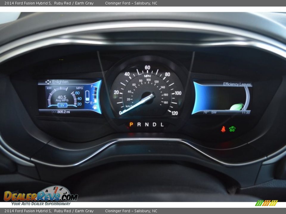 2014 Ford Fusion Hybrid S Ruby Red / Earth Gray Photo #17