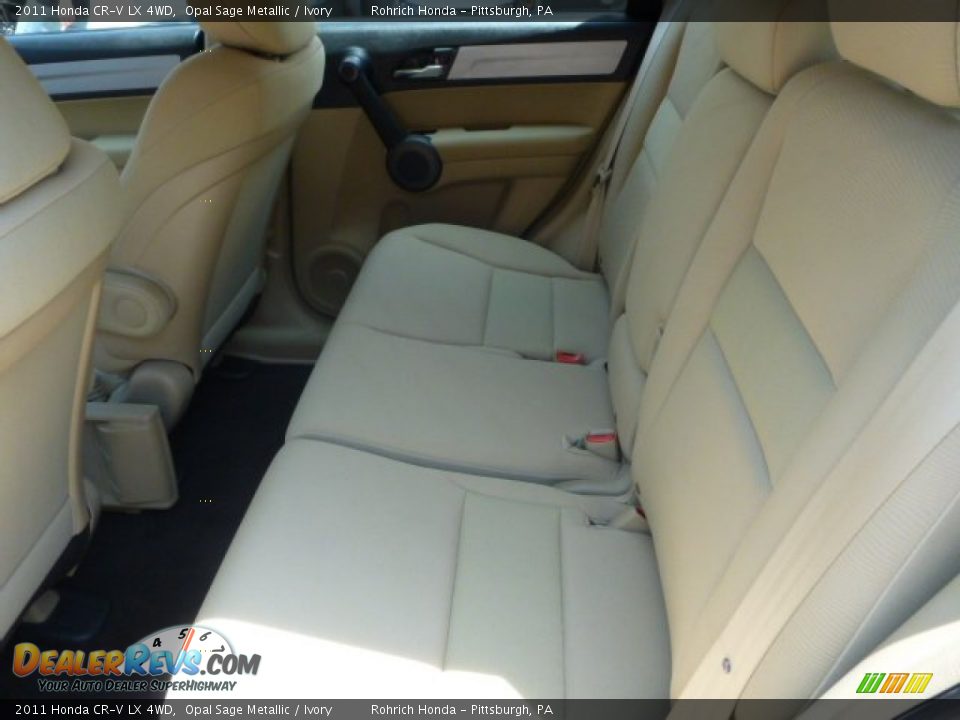 2011 Honda CR-V LX 4WD Opal Sage Metallic / Ivory Photo #5