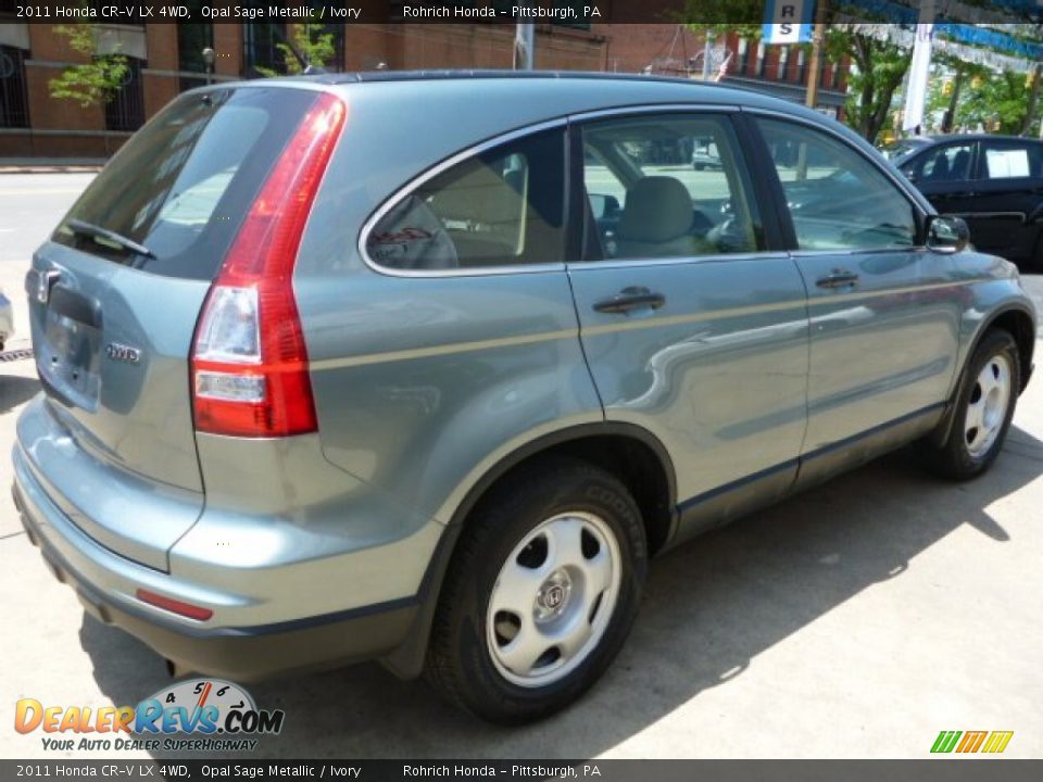 2011 Honda CR-V LX 4WD Opal Sage Metallic / Ivory Photo #12