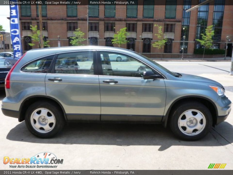 2011 Honda CR-V LX 4WD Opal Sage Metallic / Ivory Photo #13