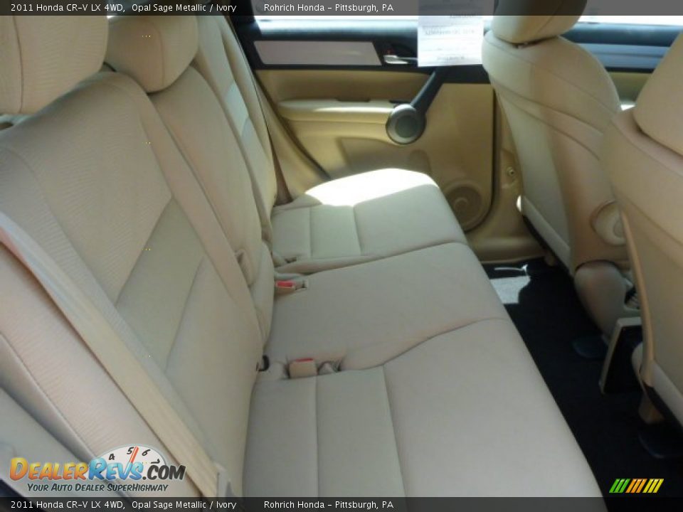 2011 Honda CR-V LX 4WD Opal Sage Metallic / Ivory Photo #14