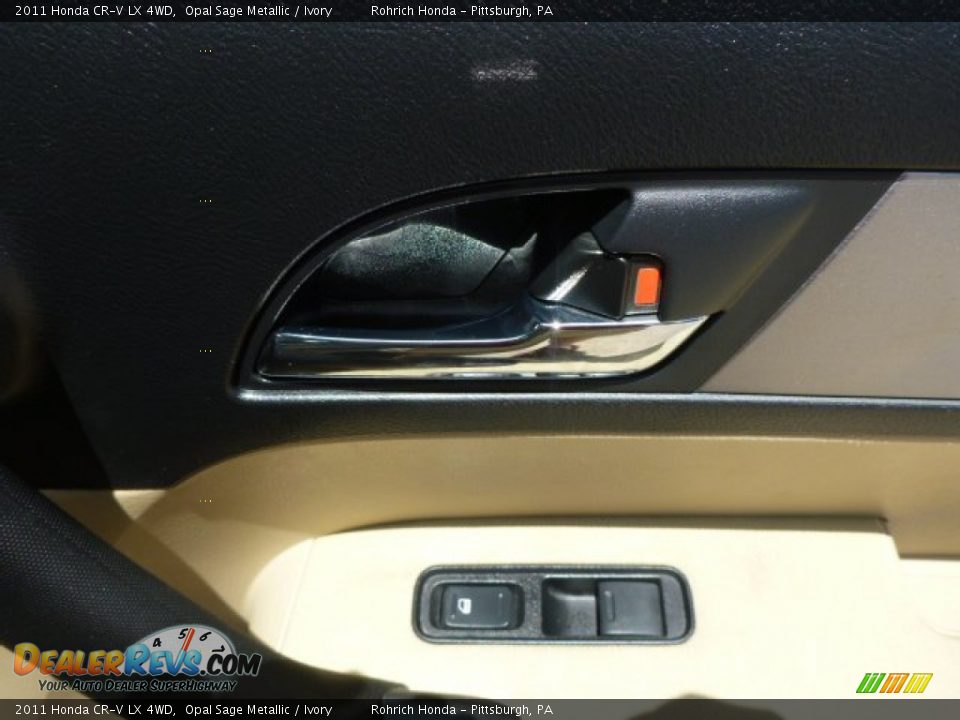 2011 Honda CR-V LX 4WD Opal Sage Metallic / Ivory Photo #15