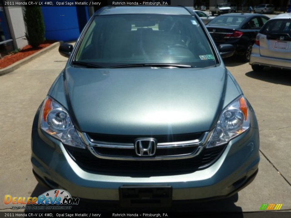 2011 Honda CR-V LX 4WD Opal Sage Metallic / Ivory Photo #18