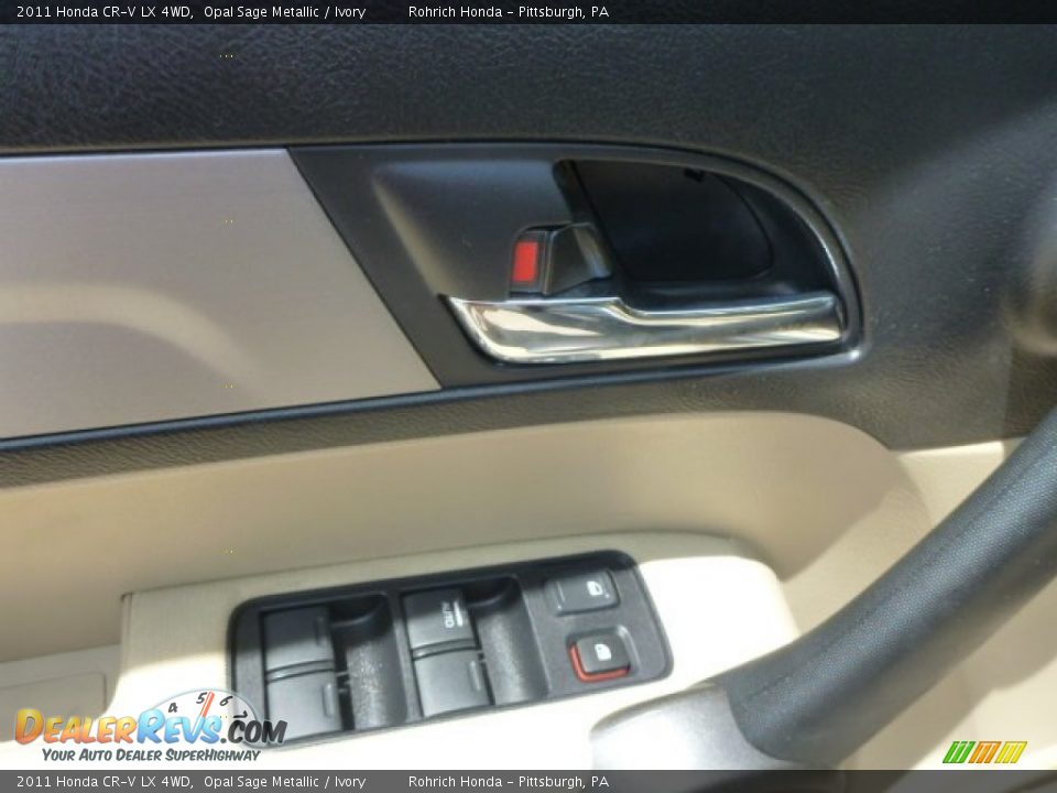 2011 Honda CR-V LX 4WD Opal Sage Metallic / Ivory Photo #20