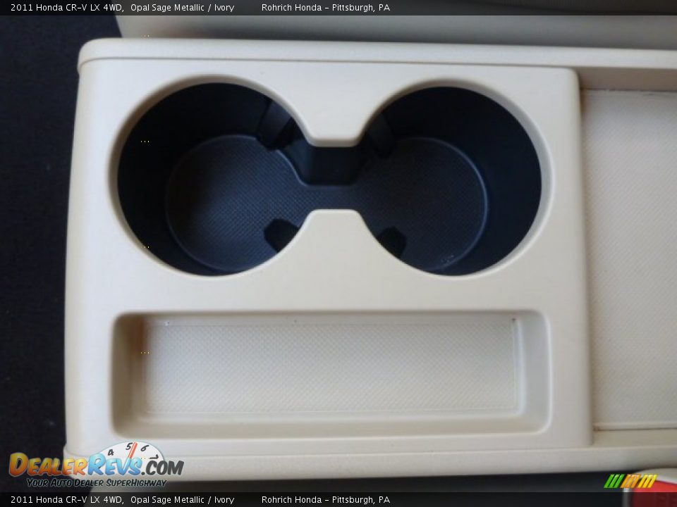 2011 Honda CR-V LX 4WD Opal Sage Metallic / Ivory Photo #21