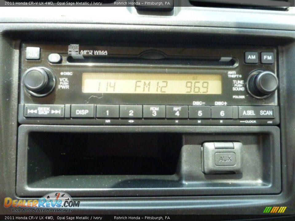 2011 Honda CR-V LX 4WD Opal Sage Metallic / Ivory Photo #23