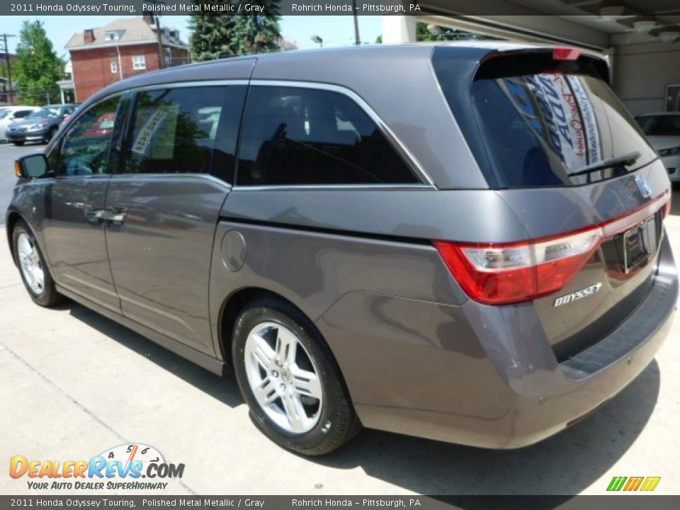 2011 Honda Odyssey Touring Polished Metal Metallic / Gray Photo #10
