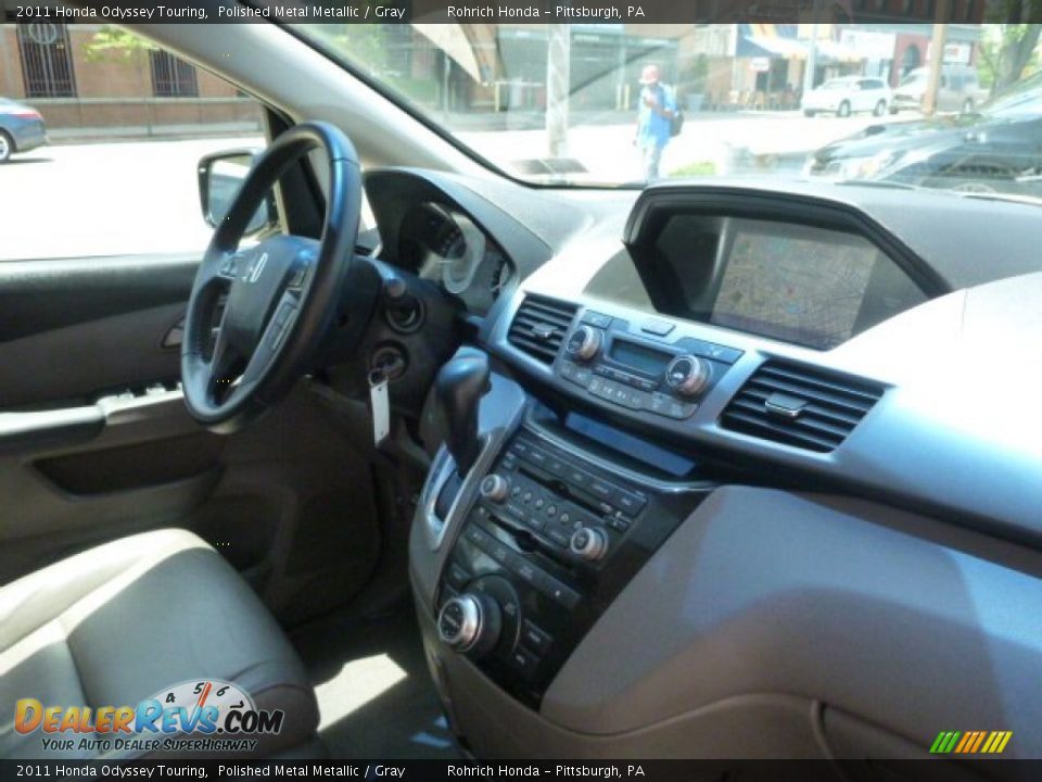 2011 Honda Odyssey Touring Polished Metal Metallic / Gray Photo #13