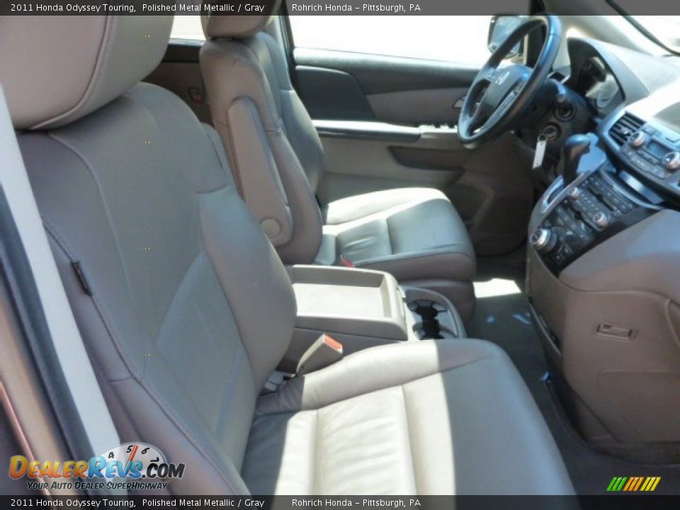 2011 Honda Odyssey Touring Polished Metal Metallic / Gray Photo #14