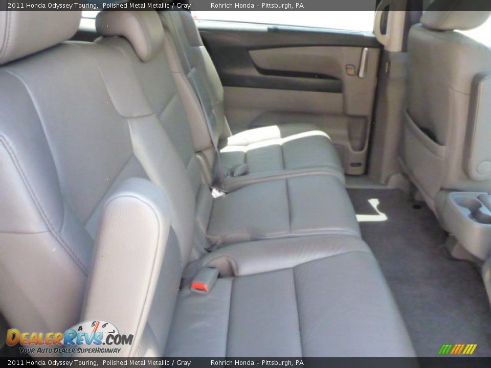 2011 Honda Odyssey Touring Polished Metal Metallic / Gray Photo #15