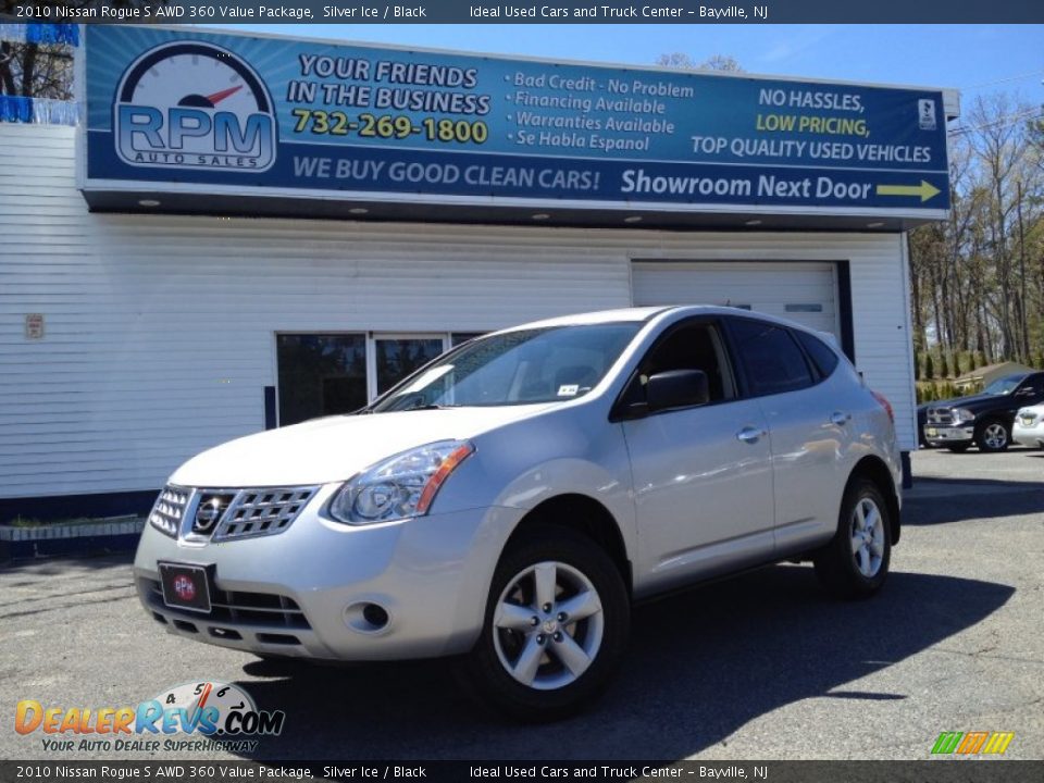 2010 Nissan Rogue S AWD 360 Value Package Silver Ice / Black Photo #1