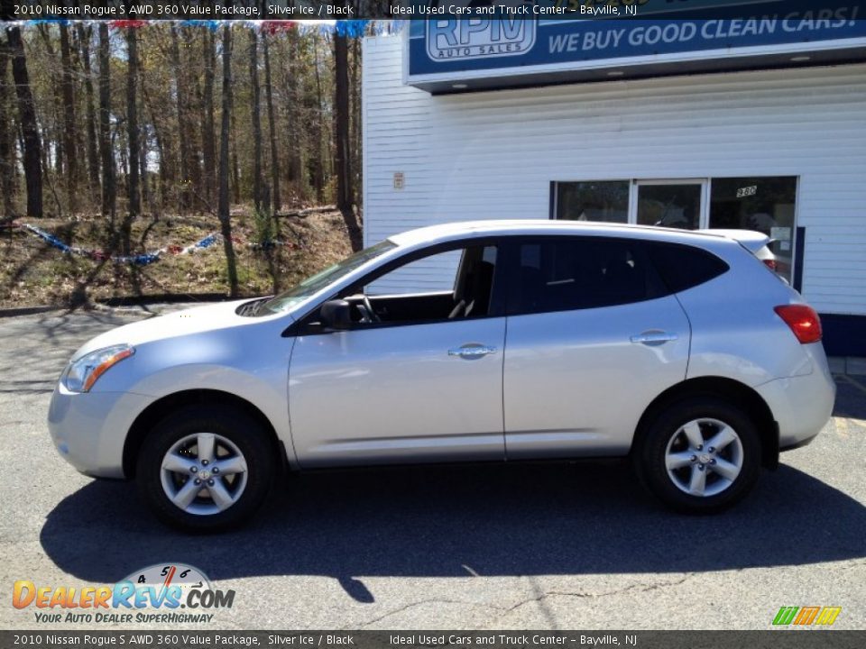 2010 Nissan Rogue S AWD 360 Value Package Silver Ice / Black Photo #20