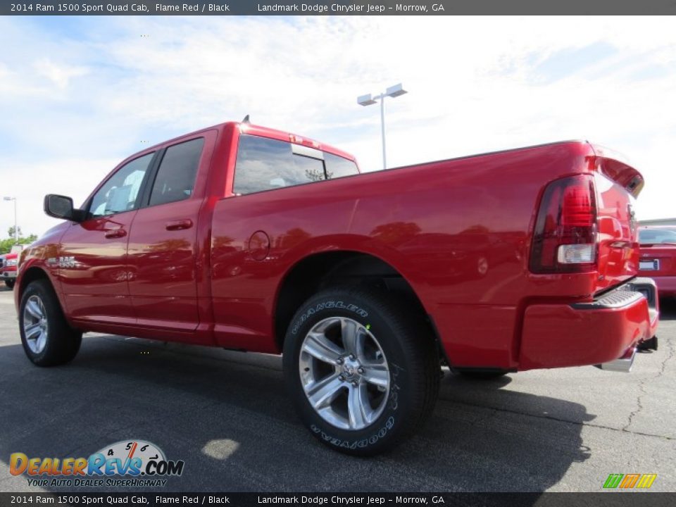 2014 Ram 1500 Sport Quad Cab Flame Red / Black Photo #2