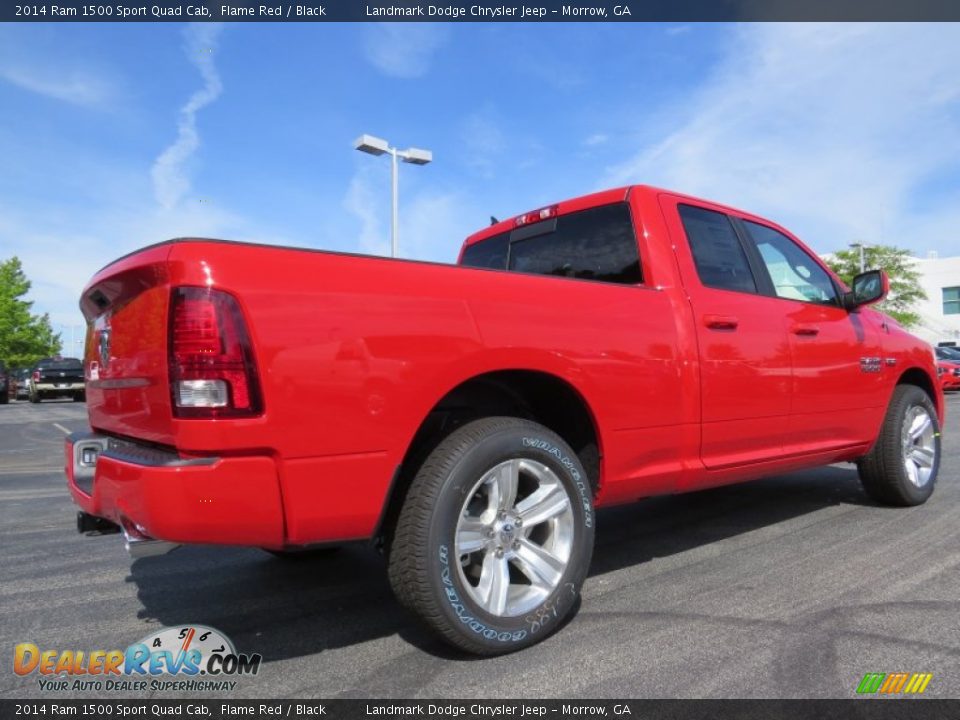 2014 Ram 1500 Sport Quad Cab Flame Red / Black Photo #3