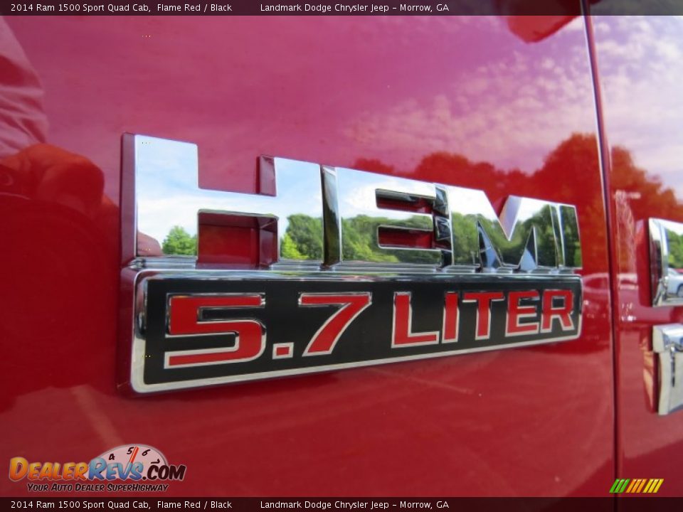 2014 Ram 1500 Sport Quad Cab Flame Red / Black Photo #6