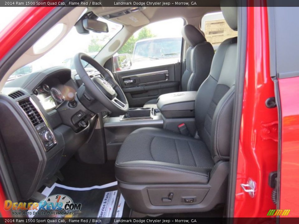 2014 Ram 1500 Sport Quad Cab Flame Red / Black Photo #7