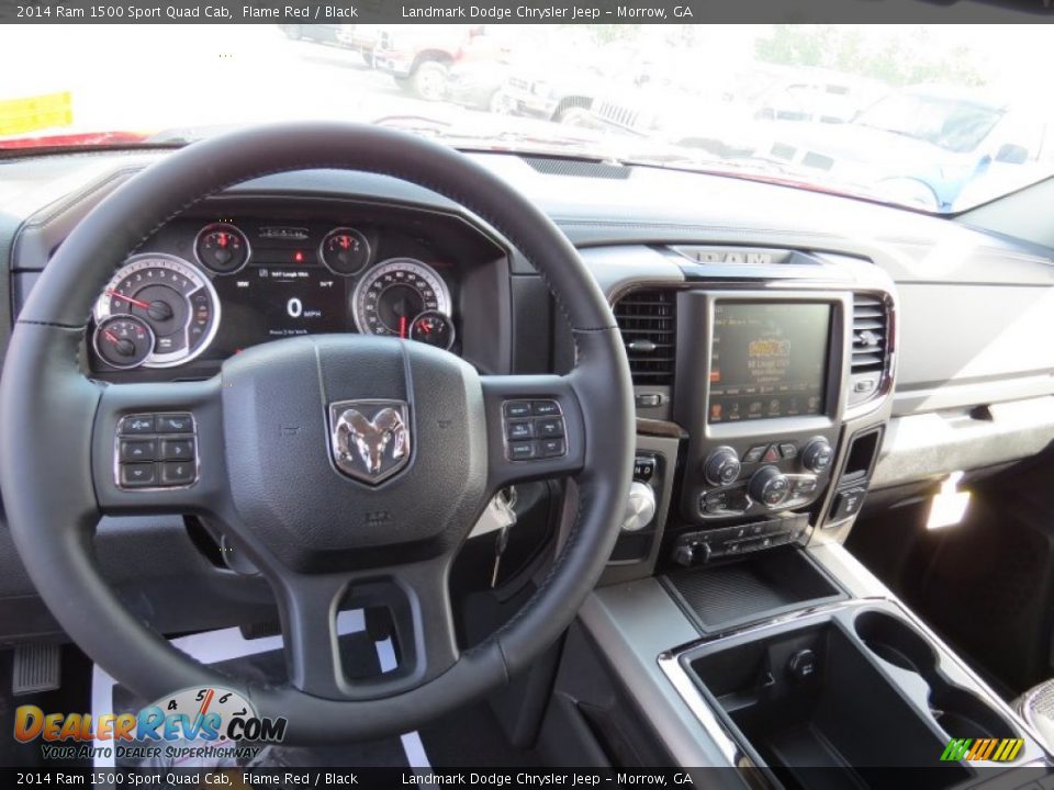 2014 Ram 1500 Sport Quad Cab Flame Red / Black Photo #8