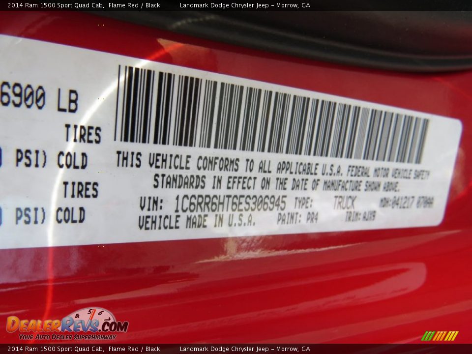 2014 Ram 1500 Sport Quad Cab Flame Red / Black Photo #10