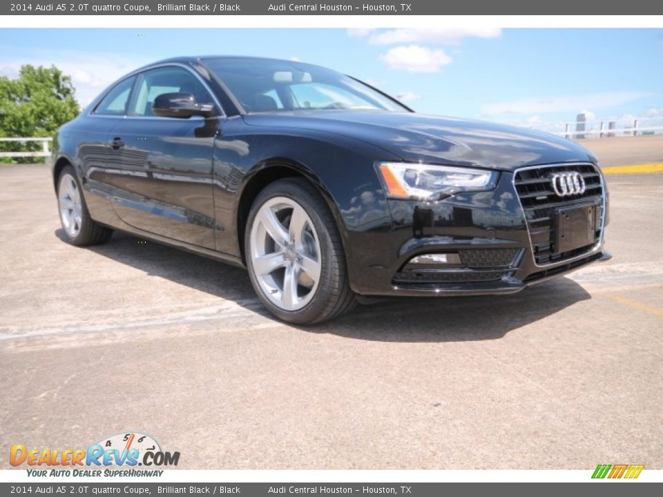 2014 Audi A5 2.0T quattro Coupe Brilliant Black / Black Photo #1