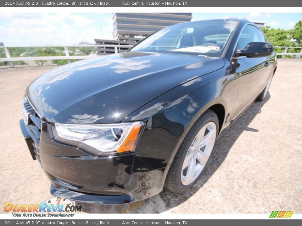 2014 Audi A5 2.0T quattro Coupe Brilliant Black / Black Photo #3