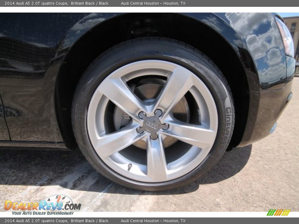 2014 Audi A5 2.0T quattro Coupe Brilliant Black / Black Photo #7