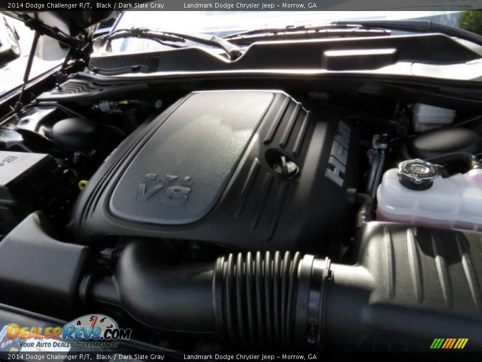 2014 Dodge Challenger R/T Black / Dark Slate Gray Photo #9