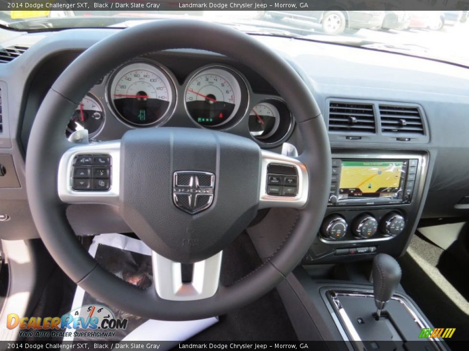 2014 Dodge Challenger SXT Black / Dark Slate Gray Photo #7