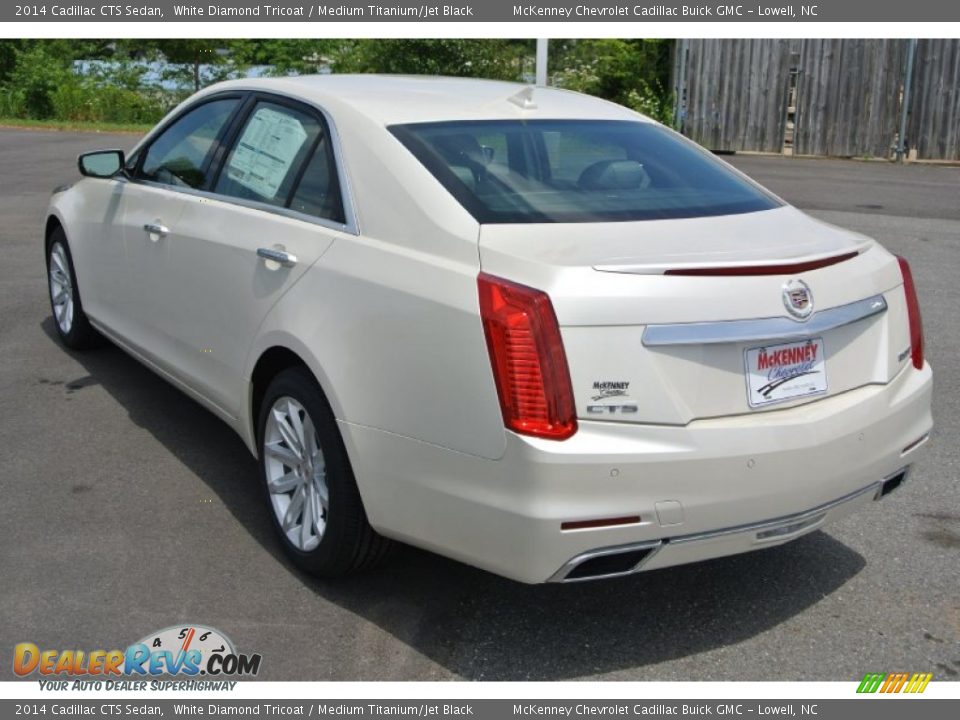 2014 Cadillac CTS Sedan White Diamond Tricoat / Medium Titanium/Jet Black Photo #4