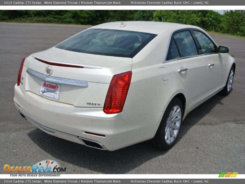 2014 Cadillac CTS Sedan White Diamond Tricoat / Medium Titanium/Jet Black Photo #5