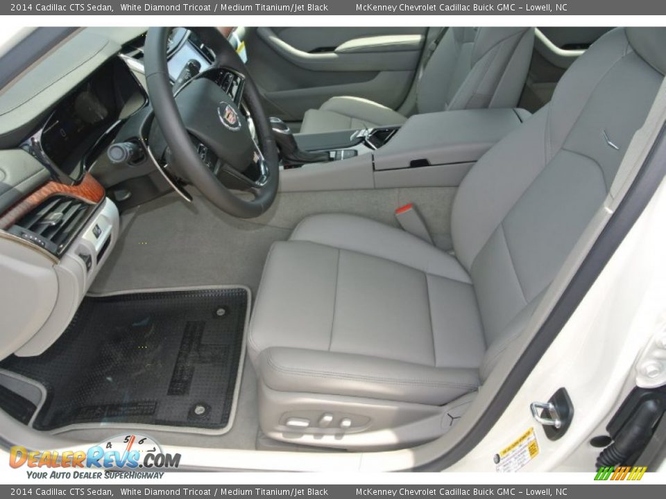 2014 Cadillac CTS Sedan White Diamond Tricoat / Medium Titanium/Jet Black Photo #8