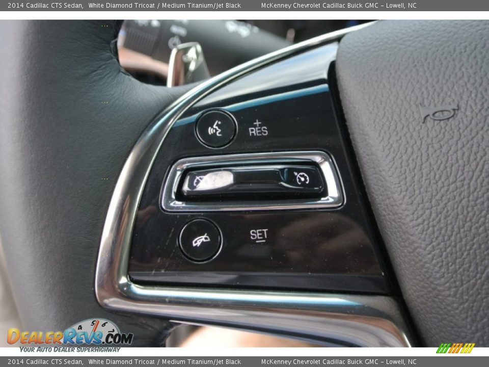 2014 Cadillac CTS Sedan White Diamond Tricoat / Medium Titanium/Jet Black Photo #12