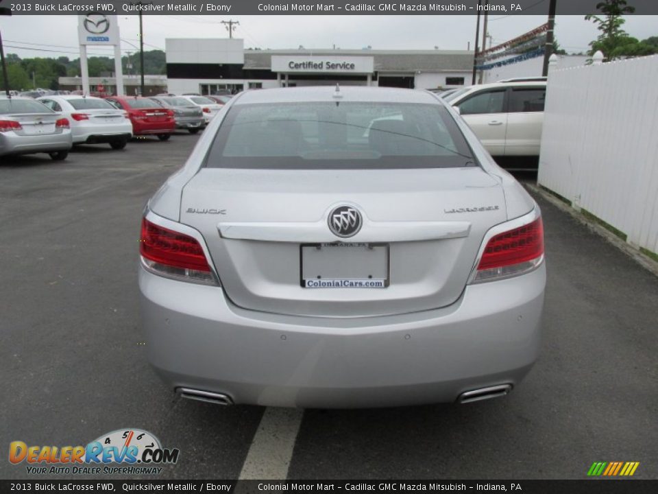 2013 Buick LaCrosse FWD Quicksilver Metallic / Ebony Photo #5
