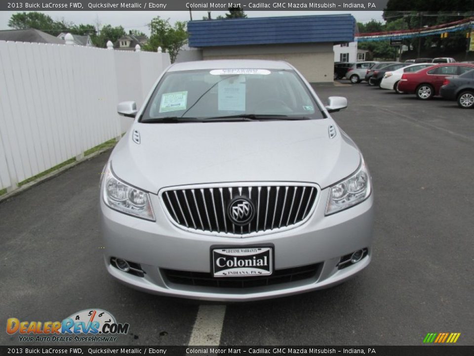 2013 Buick LaCrosse FWD Quicksilver Metallic / Ebony Photo #8