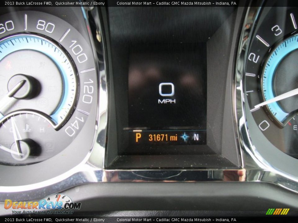 2013 Buick LaCrosse FWD Quicksilver Metallic / Ebony Photo #20